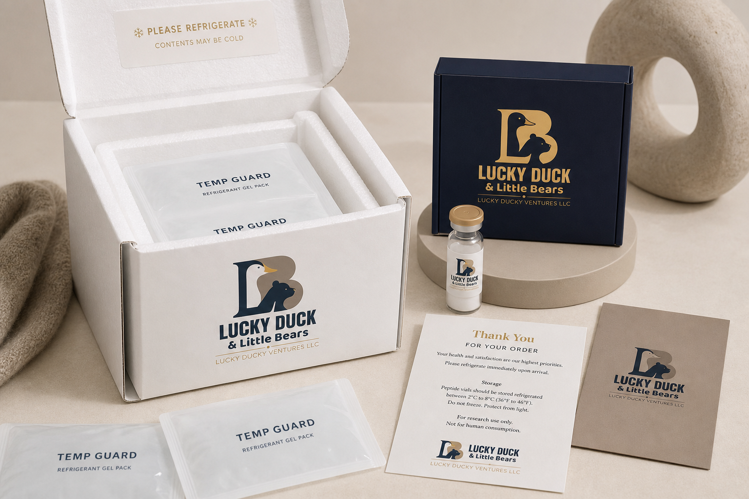 Lucky Duckylab shipping packaging