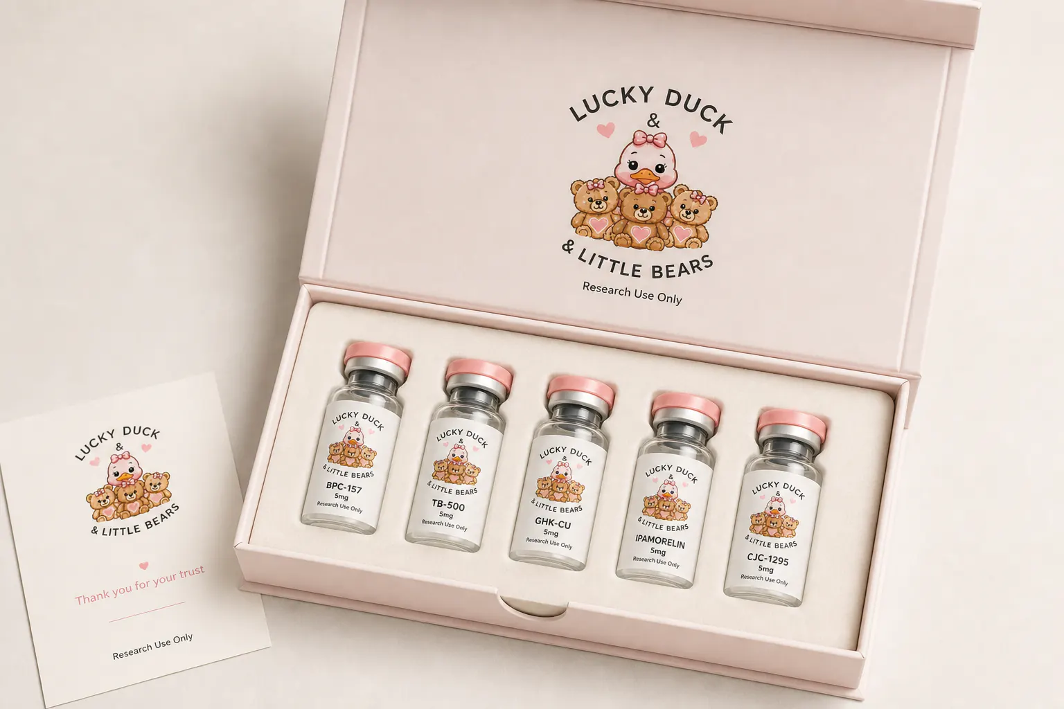 Lucky Duck & Little Bears premium peptide box